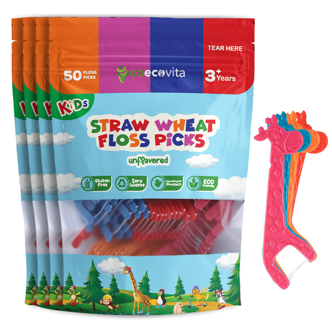 Biodegradable Kids Flossers - Strawberry