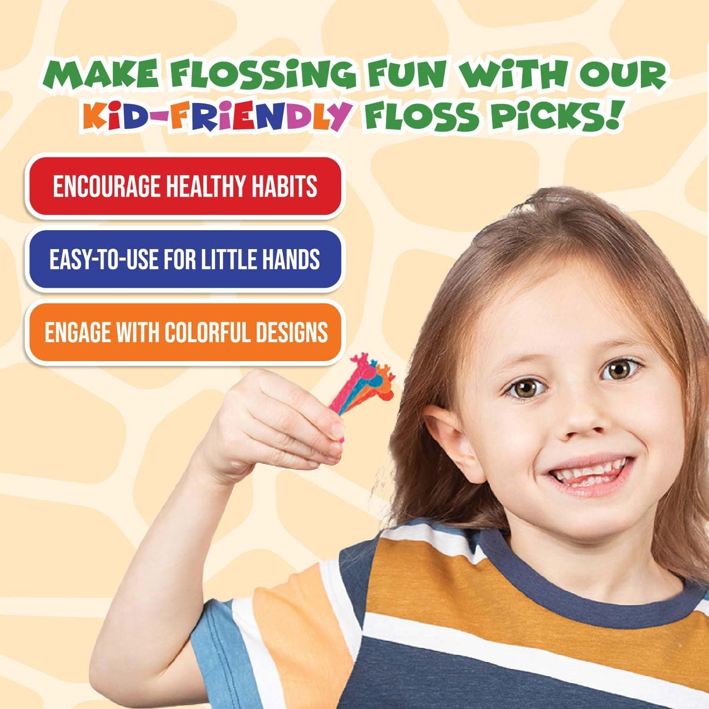 Biodegradable Kids Flossers - Strawberry