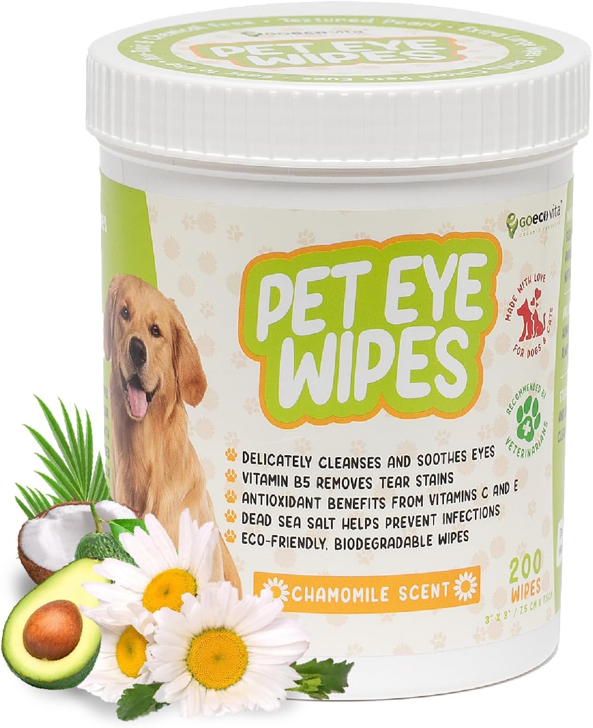 Pet Eye Wipes for Dogs & Cats