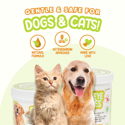Pet Eye Wipes for Dogs & Cats