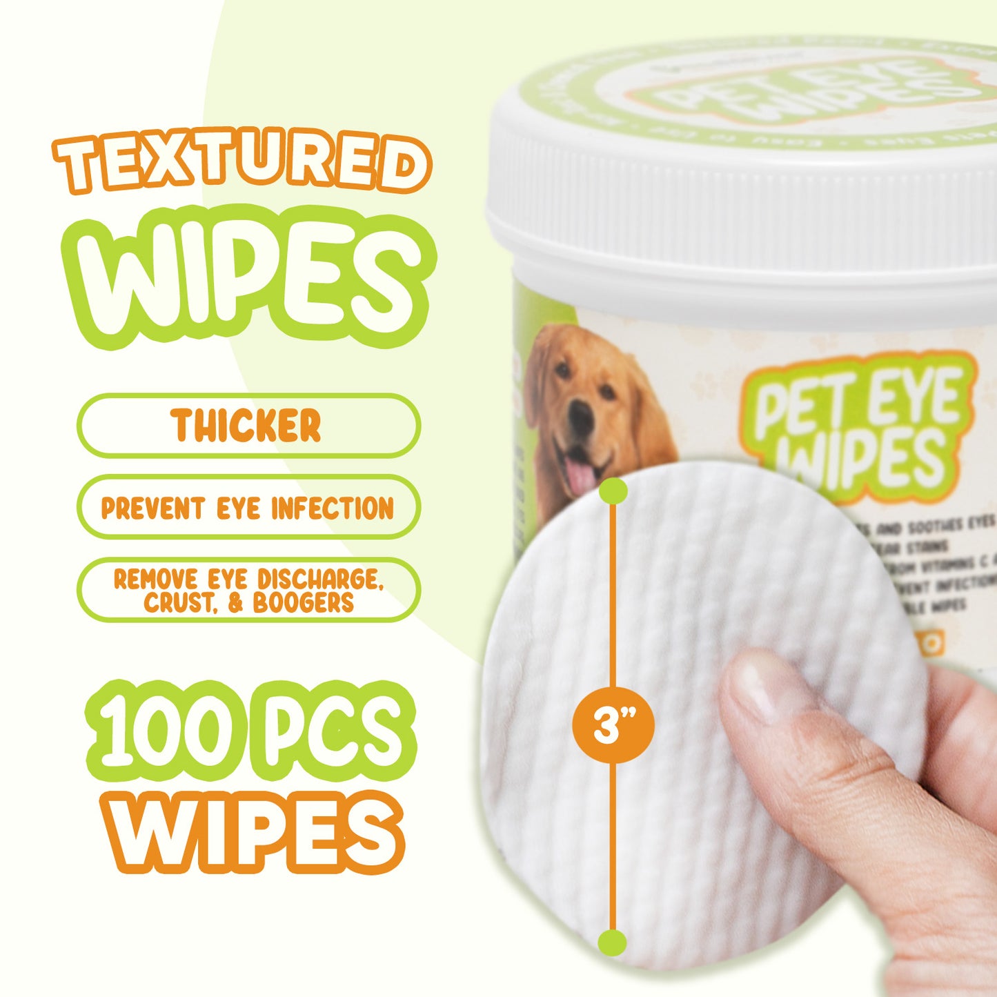 Pet Eye Wipes for Dogs & Cats