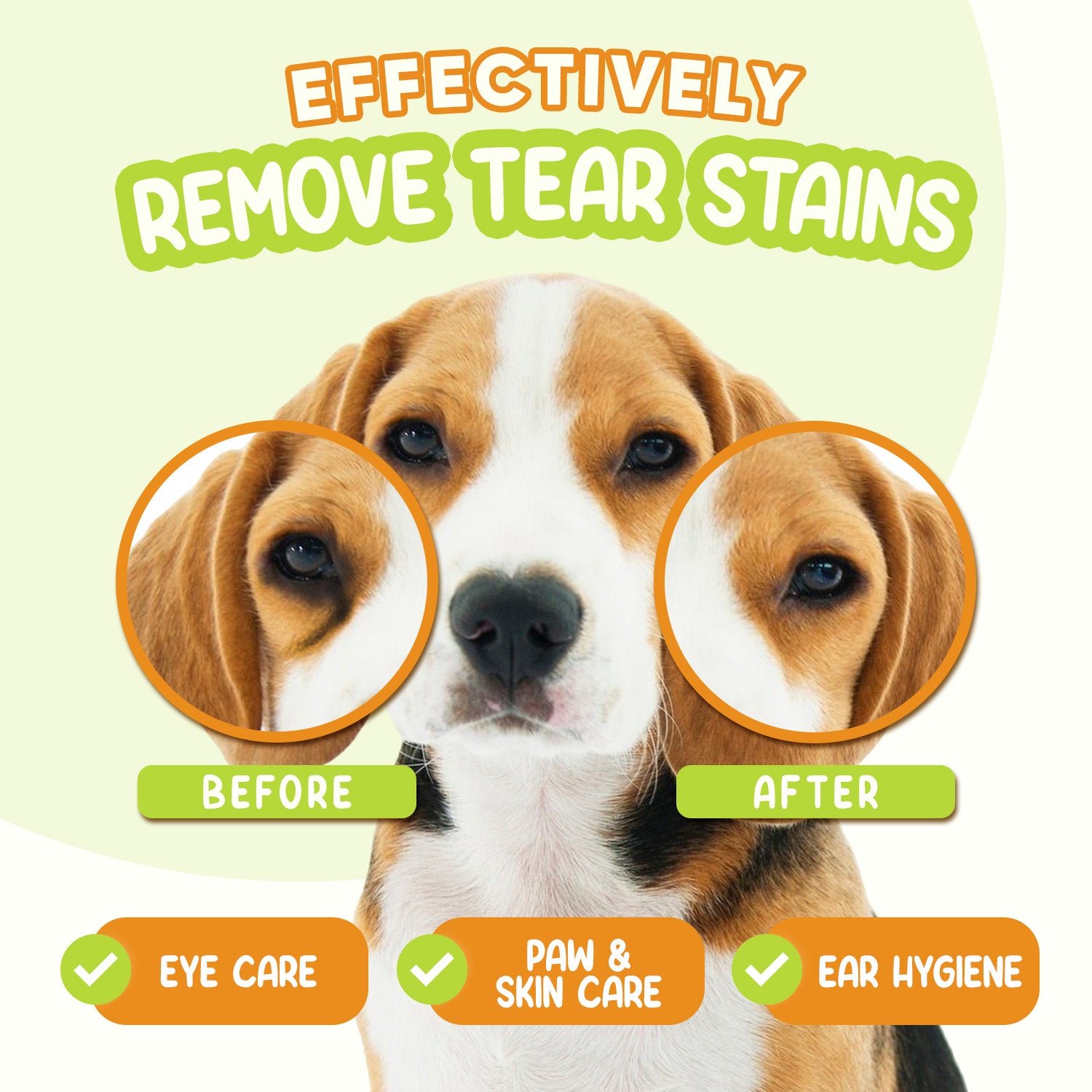 Pet Eye Wipes for Dogs & Cats